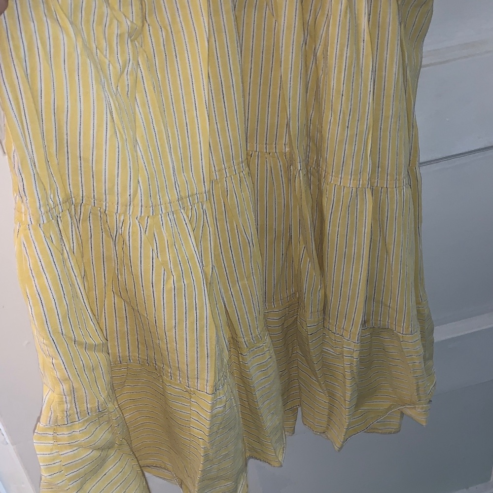 Max Studio Yellow Striped Mini Dress - Picture 4 of 5